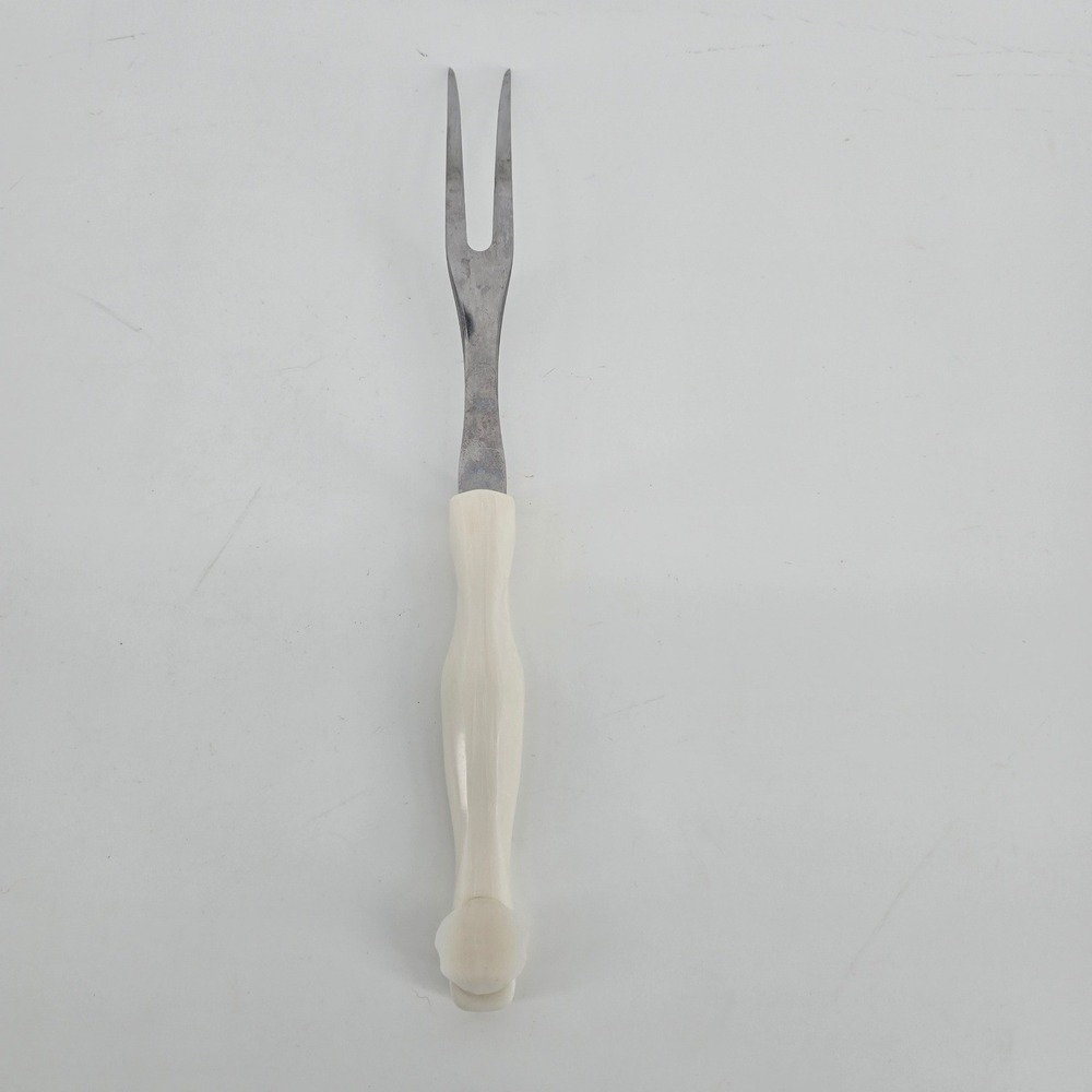Cutco 1727 Turning Fork Pearl White Vintage Meat Carving Fork - Picture 2 of 3